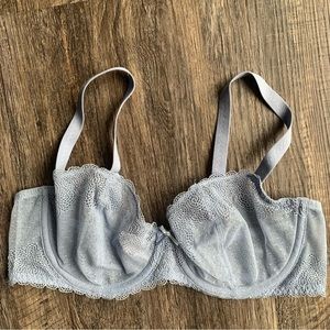 Chantelle Lace Underwire Bra - powder blue